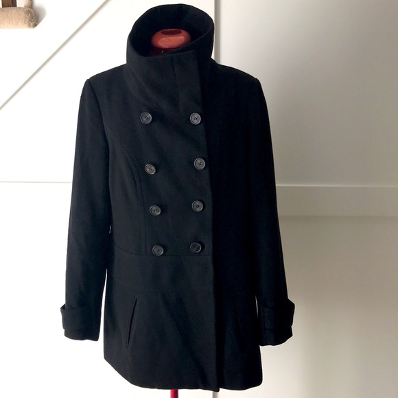 Le Chateau Wool Blend Pea Coat size L - Picture 2 of 12